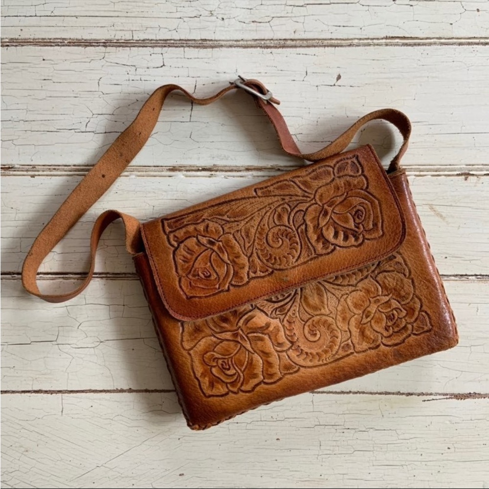 Hand Tooled leather purse